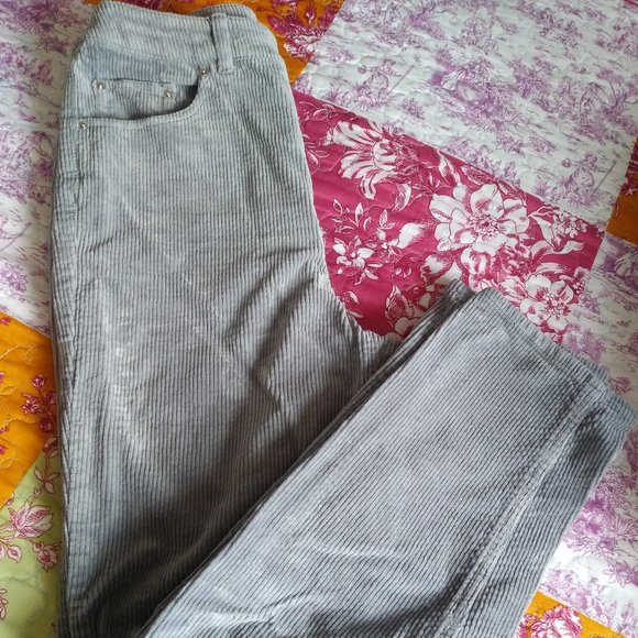 Pantalon corduroy gris - Picture 1 of 5